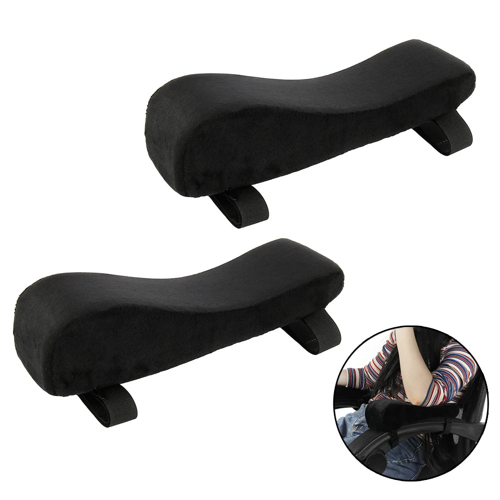 coussin d'appui bras velours noir mousse mémoire forme ajustable confortable adultes