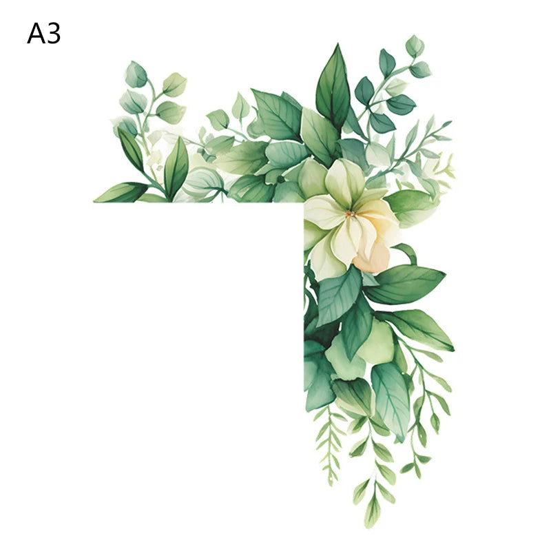 autocollants decoratifs interrupteurs motifs floraux aquarelles couleur multicolore decoratif boheme adhesifs chambre decoration