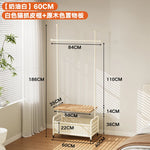 porte manteau moderne acier inoxydable gris roulettes vintage fonctionnel entrée chambre coucher
