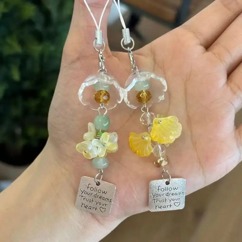 bijoux pendentif transparent feuilles créatif naturel clips ornemental Jaune Vert Orange Blanc Bleu Rose