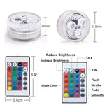 lampe led sous marine rgb transparente moderne ip68 batterie piscine décoration mariage vacances