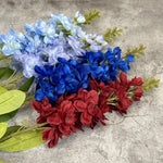 bouquet artificiel rose vert bleu jaune violet moderne minimaliste intérieur mariage anniversaire baby shower