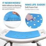 boule bain coussin chaise douche support moderne adhésif bleu blanc perforé doux sécurité salle