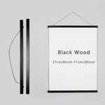 cadre mural magnétique bois moderne 21cm 31cm 41cm 51cm 61cm.pin teck noir blanc