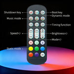 lampe led sol noir moderne télécommande application bluetooth synchronisation musique certifiée rohs cem fcc