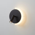 lampes murales modernes fixées mur rouge orangé vert noir blanc led