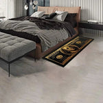 tapis géométrique billet dollar moderne rectangle salon polyester antidérapant feutre