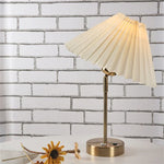 lampe table plissée réglable moderne led adhésive opaques blanc salon chambre