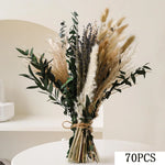 bouquet graminées séchées pampas blondes beiges vases décor maison anniversaire mariage