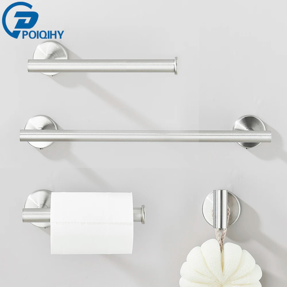 porte serviettes moderne porte papier hygiénique barre serviettes ensemble quincaillerie bain finition brossée acier