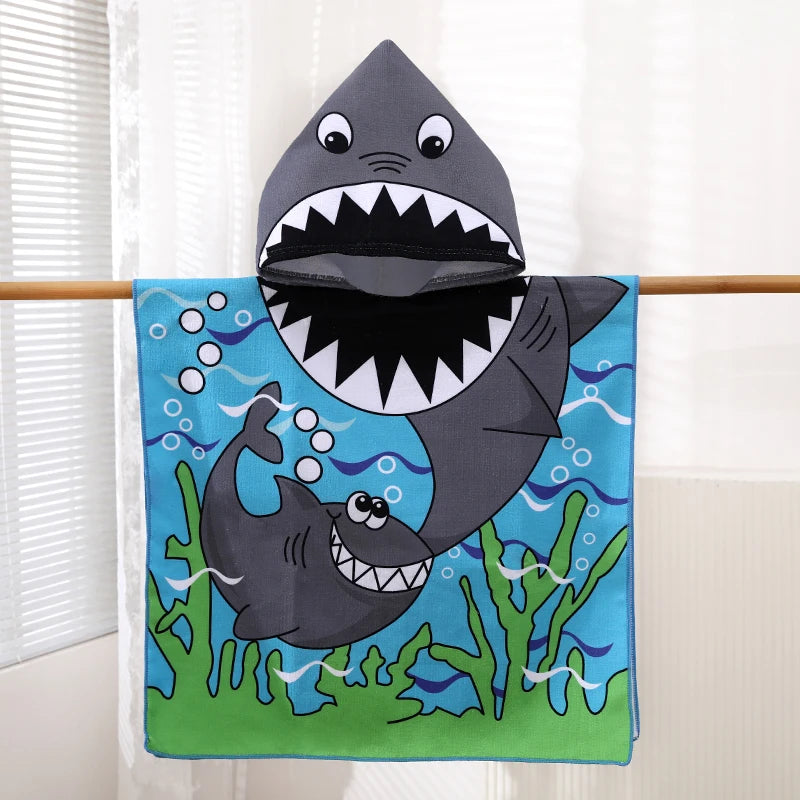 serviette plage enfant dessin animé halloween crocodile sirène astronaute rapide absorption lavable machine vert