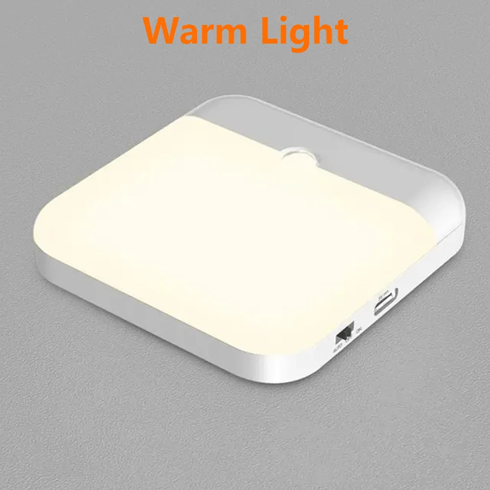 lampe led rechargeable veilleuse rectangle blanc mat moderne aimant usb interrupteur tactile