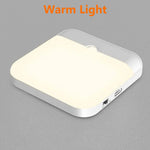 lampe led rechargeable veilleuse rectangle blanc mat moderne aimant usb interrupteur tactile