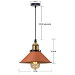 lampe suspendue industrielle conique noire dorée éclairage salon chambre éclairage intérieur E27 adaptable