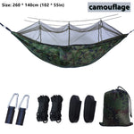 hamac double moustiquaire vert olive blanc tissu confortable transparent pratique léger