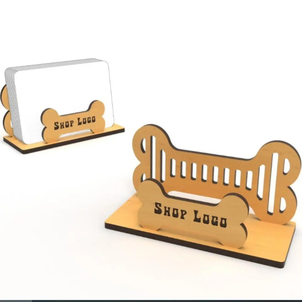 porte cartes os chien cartes visite organisateur plantes decoratif animalier motifs boisées