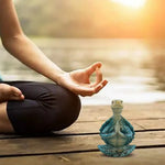 statue tortue méditative yoga vert turquoise zen décoration artificielle crème marron foncé