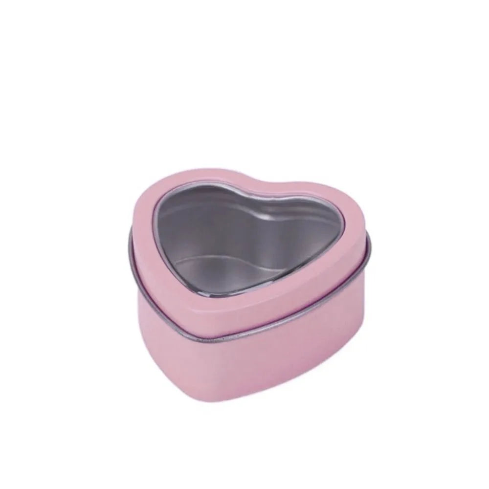 boîtes forme cœur rouge rose contemporaines réutilisables couvercle
