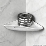 étagère salle bain blanc adhésive imperméable abs moderne porte serviettes triangulaire