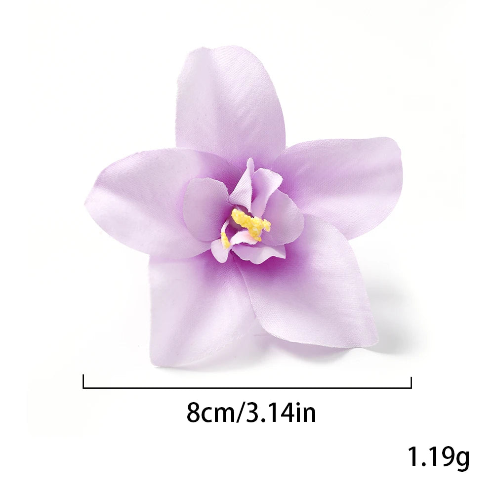 fleurs artificielles orchidées soie couronne mariage décoration cheveux accessoires fête anniversaire décoratif