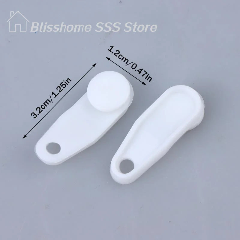 clips fixation blancs durables rideaux modernes plastique lisses chambre coucher