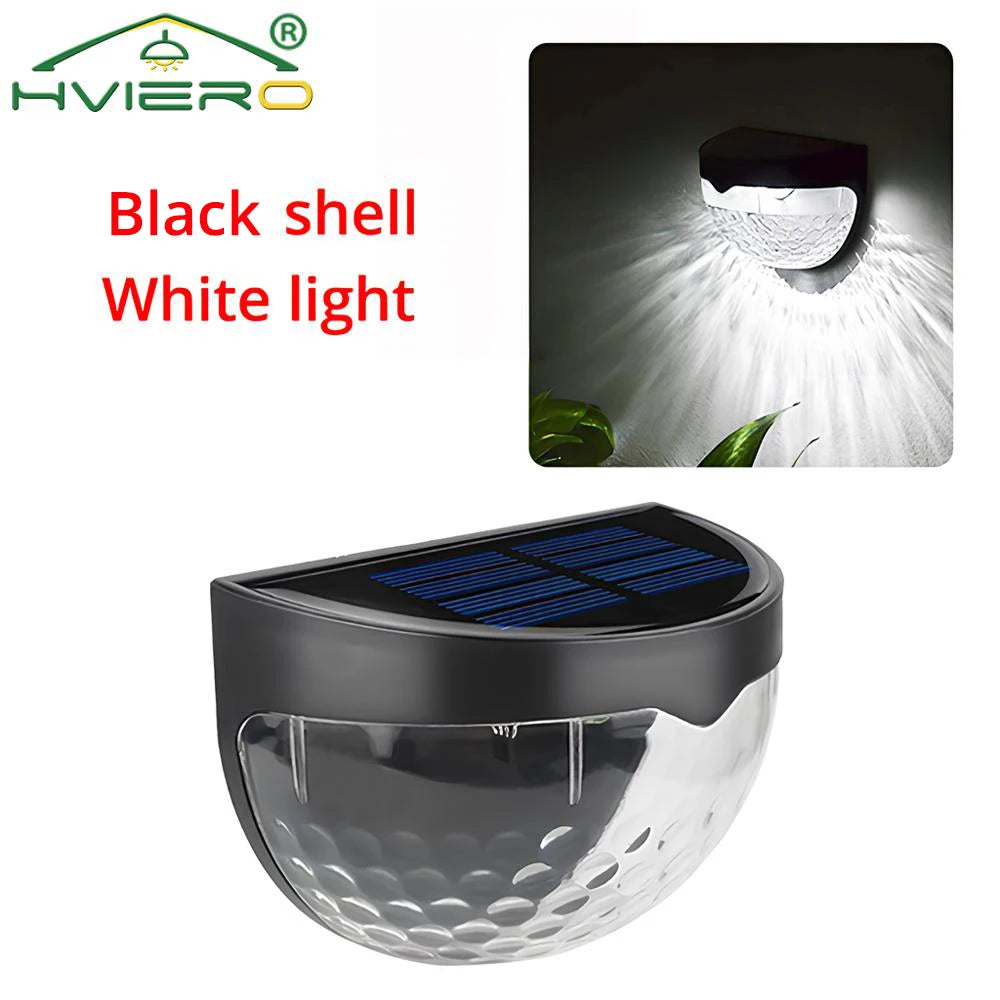 lampe solaire murale moderne perforée noir blanc led ip65 extérieure jardin