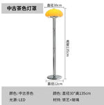lampe table moderne orange chrome ombrelle fixée base plate câble électrique