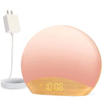 lampe ambiance graduel lever soleil affichage numerique son apaisant controle luminosite snooze stereo 5w