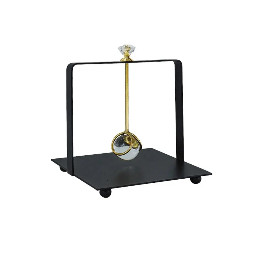 porte serviettes moderne or argenté noir cristal géométrique tissu amovible contemporain