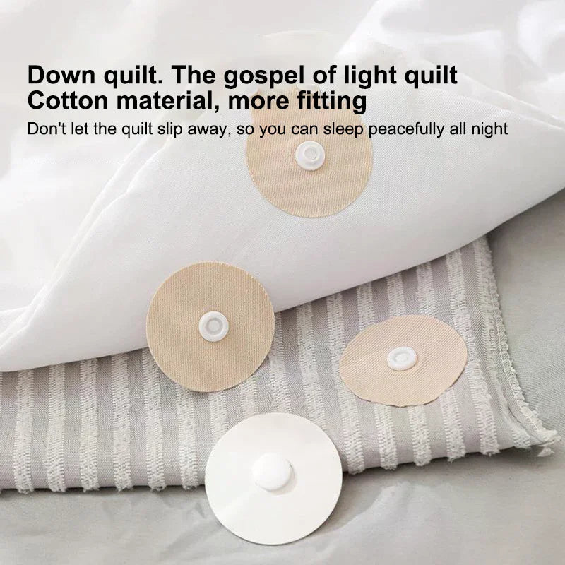 pinces antidérapantes fixatrices couvre lit blanc beige rayures modernes boucles 10 paires