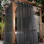 rideau extérieur moderne polyester translucide balcon pergola contemporain translucent blanc
