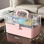 boîte rangement médicaments transparente moderne poignée anti humidité blanc storage ecofriendly