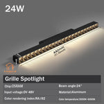 spot led noir mat rail magnétique télécommande application mobile moderne intérieur