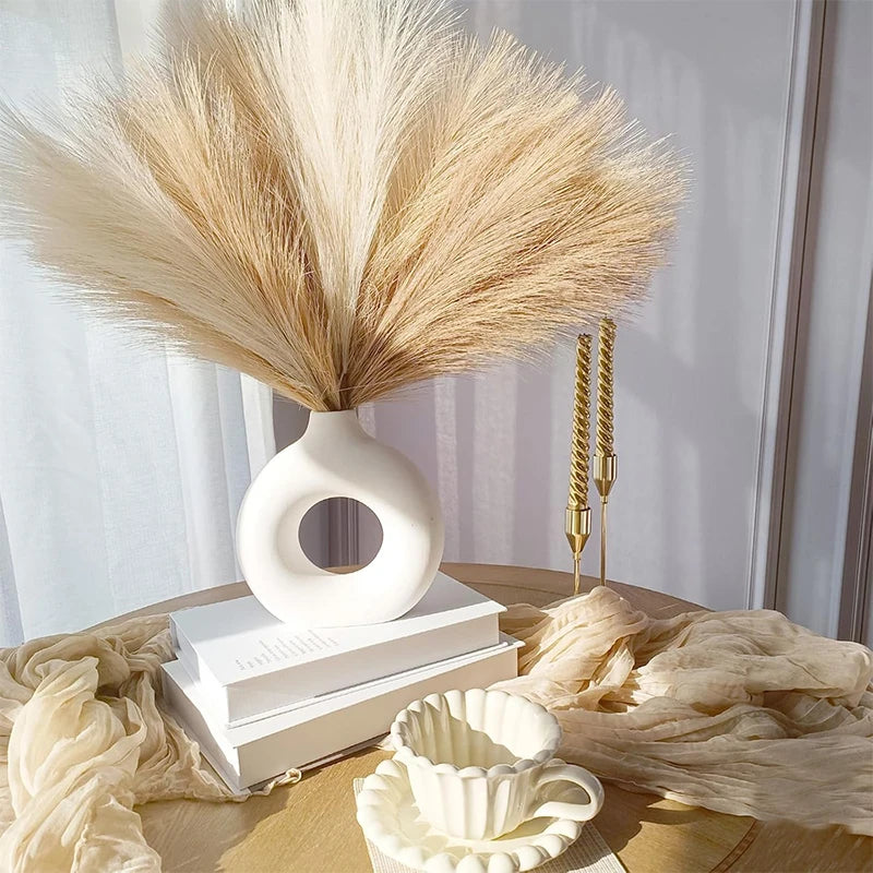 plumes artificielles beige naturel rustique décoration maison mariage anniversaire baby shower intérieur feutrine opaques
