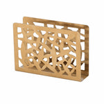 support serviettes moderne argenté doré noir grille géométrique adhésif papier serviettes
