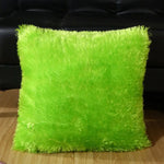 housse coussin velours doux moderne violet rouge vert blanc noir 41x41 cm