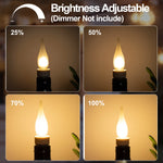 ampoule led transparente blanche 2700k e12 e14 25000h 360deg lumiere moderne salon