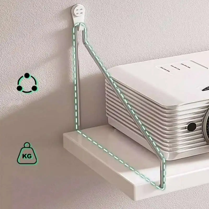projecteur mural blanc moderne clips tige métallique plaque fixation vis