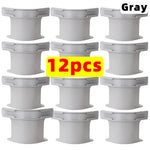 fixateurs draps ajustés clips anti dérapants plastique lisse minimaliste universel gris blanc cassé 12
