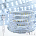 ruban led flexible 120 led blanc moderne 3000k 6000k étanche clips