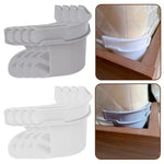 supports matelas adhésifs gris clair moderne rayures diagonales 4pcs bande adhésive