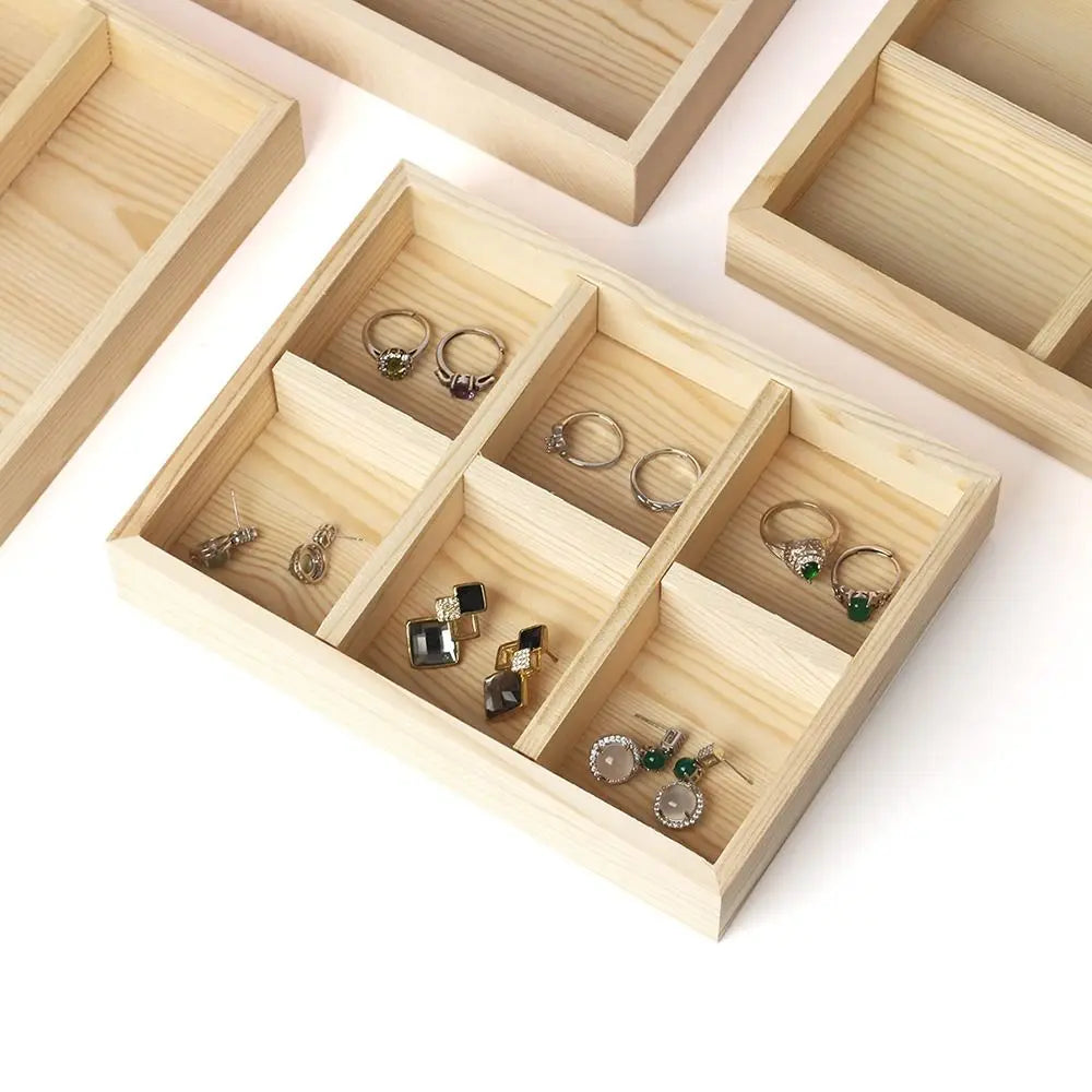 boîte bijoux bois clair moderne minimaliste respectueux environnement multifonctionnelle compartments rangement articles divers