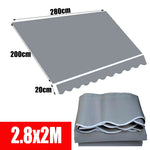 toile d'ombrage gris moderne texture légèrement rugueuse imperméable poignées toilé poly non enduit