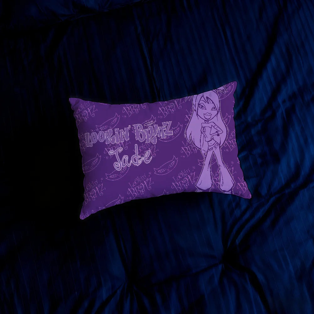 masque bratz double face imprimé moderne 100 polyester coussin décoration chambre voiture sofa 40x60cm