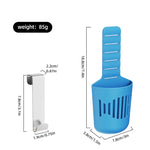 pince tablette nettoyage moderne bleu noir blanc perforations clips métalliques respectueux environnement