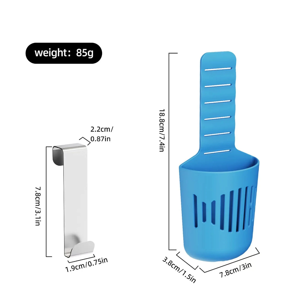 pince tablette nettoyage moderne bleu noir blanc perforations clips métalliques respectueux environnement