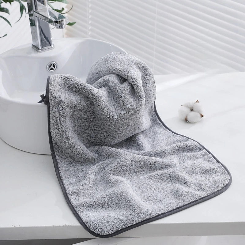 serviettes toilette rayées gris modernes absorbantes séchage rapide douces maison 75x35cm minimaliste