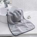 serviettes toilette rayées gris modernes absorbantes séchage rapide douces maison 75x35cm minimaliste
