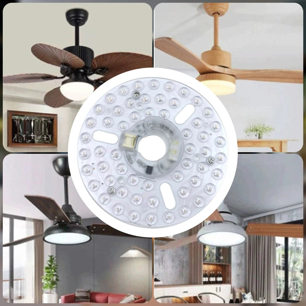 module lumineux ventilateur led blanc blanc chaud neutre moderne fixations vis