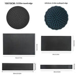 tapis bar perforé noir moderne durable antidérapant vinyle maison service